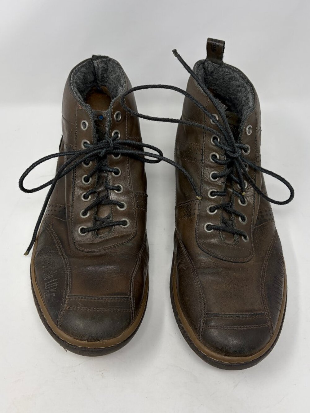 Cycleur de Luxe men's shoes sneakers high top brown lace up EU 45 true nostalgia